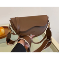 Minimalist Women’s Saddle Crossbody Bag – Trendy Solid Color Underarm Shoulder Bucket Handbag