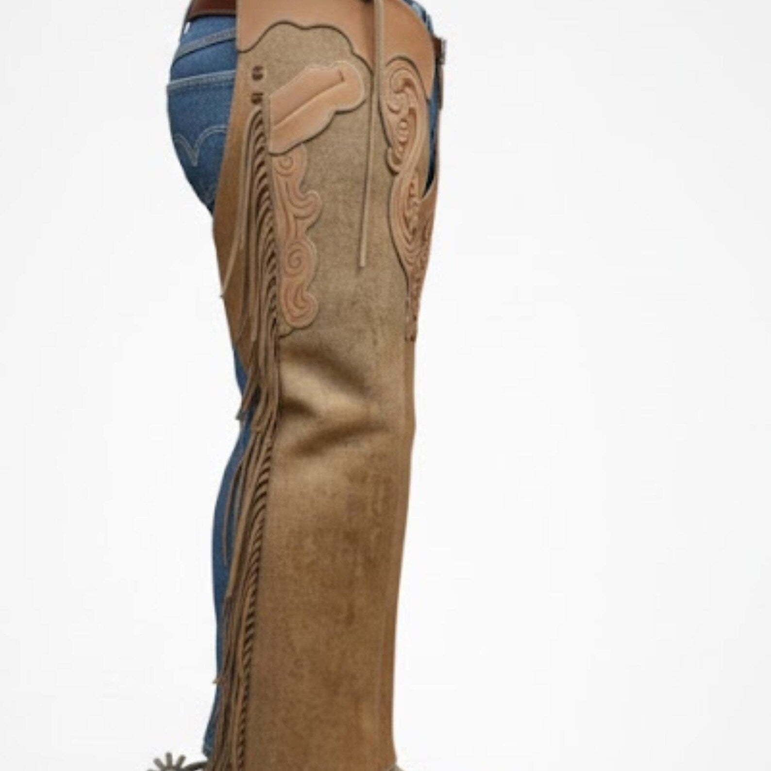 Handmade Suede Leather Chaps – Custom Western Chaps for Rodeo & Riding