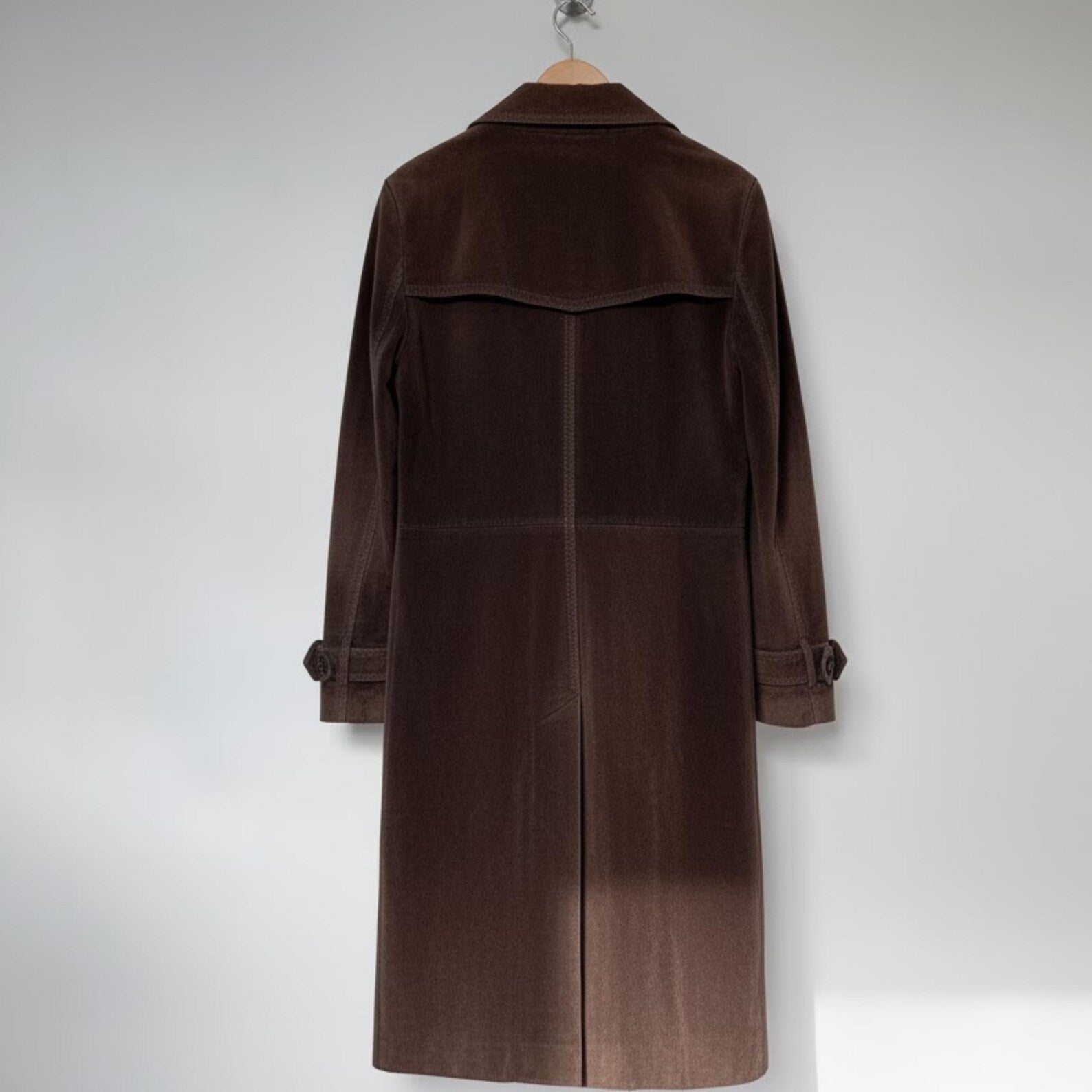 Vintage Brown Suede Coat, Timeless 70s Style Trench for Effortless Fall Fashion