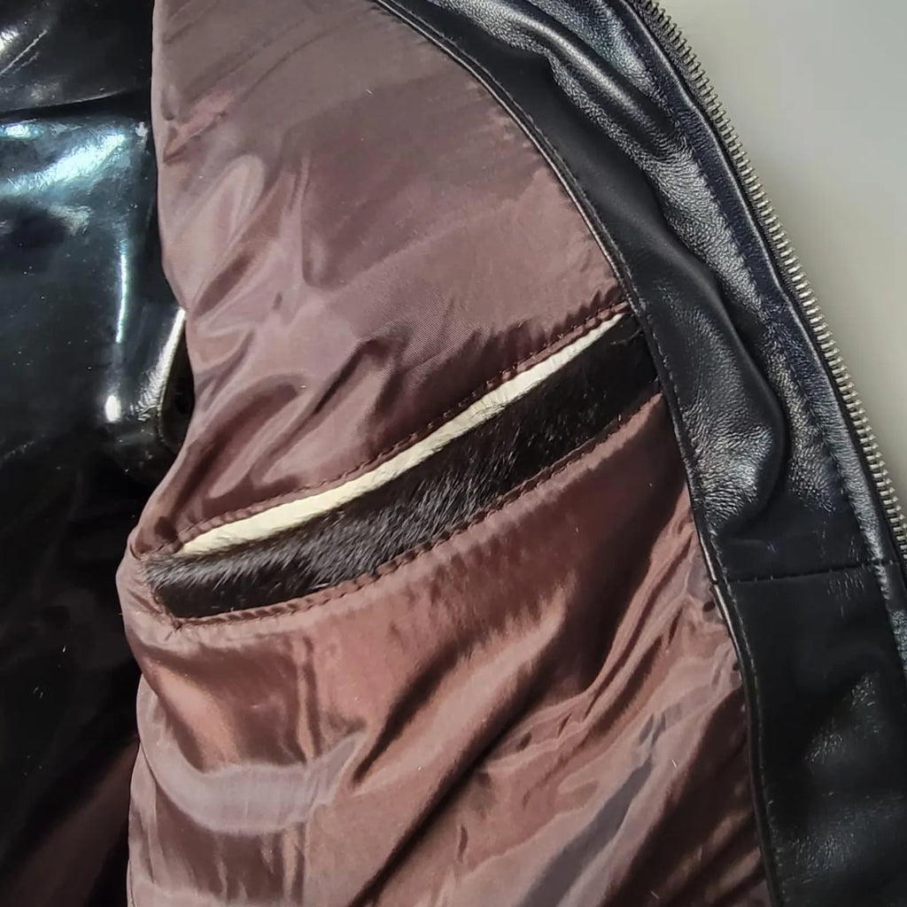 Handmade Brown Cowhide Jacket – Western Hair on Hide Leather Biker Coat for Men