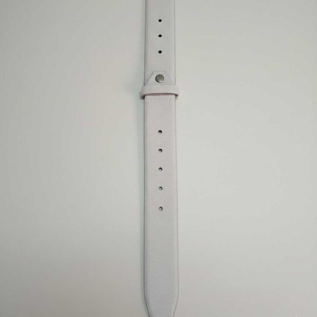 Handmade White Hair on Hide Leather – Mens White Belt for Golf & Summer Wedding