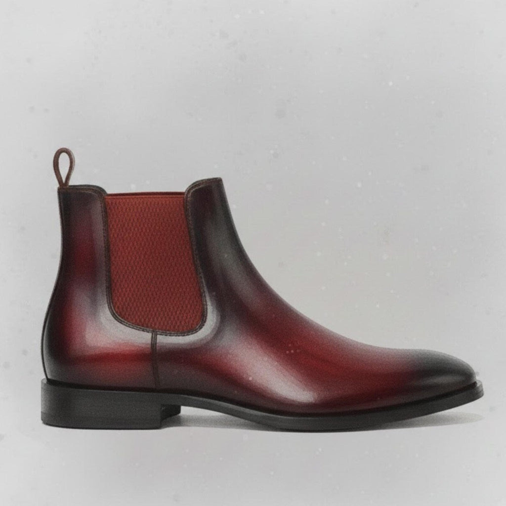 Handmade Men’s Chelsea Shoes Stylish Leather Ankle Boots Dress Casual Trendy Footwear UK